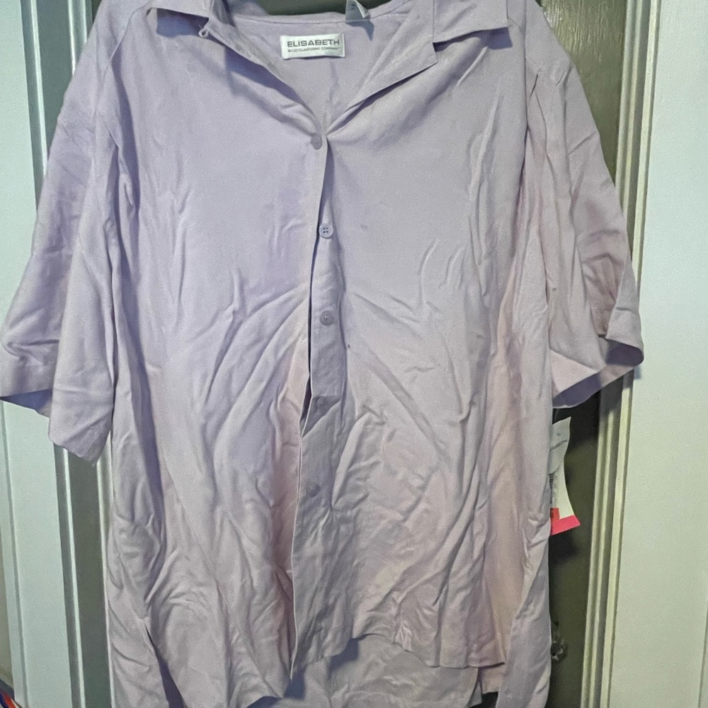 Lilac Button-Up Shirt